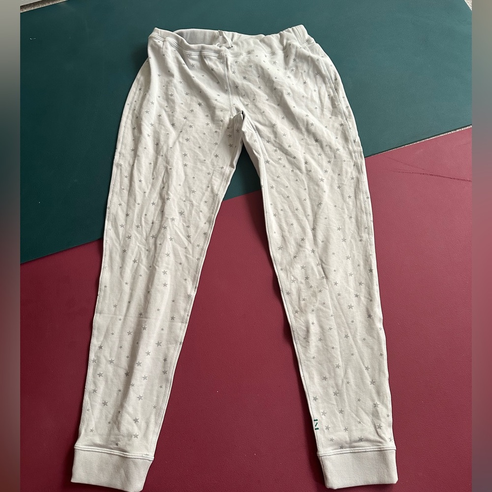 Nancy Rose Performance Light Gray Star Joggers 8